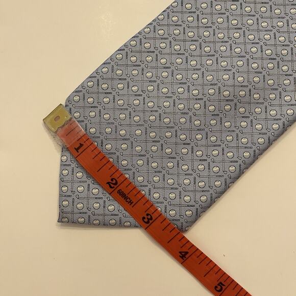 NEW Vineyard Vines Silk Tie Mens 58x3.5 Blue Golf Novelty Print Handmade Necktie - Picture 8 of 9